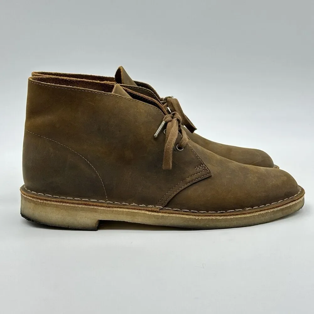 Clark’s Originals Desert Boot Mens Size 10.5 M Brown Leather Lace Up Chukka